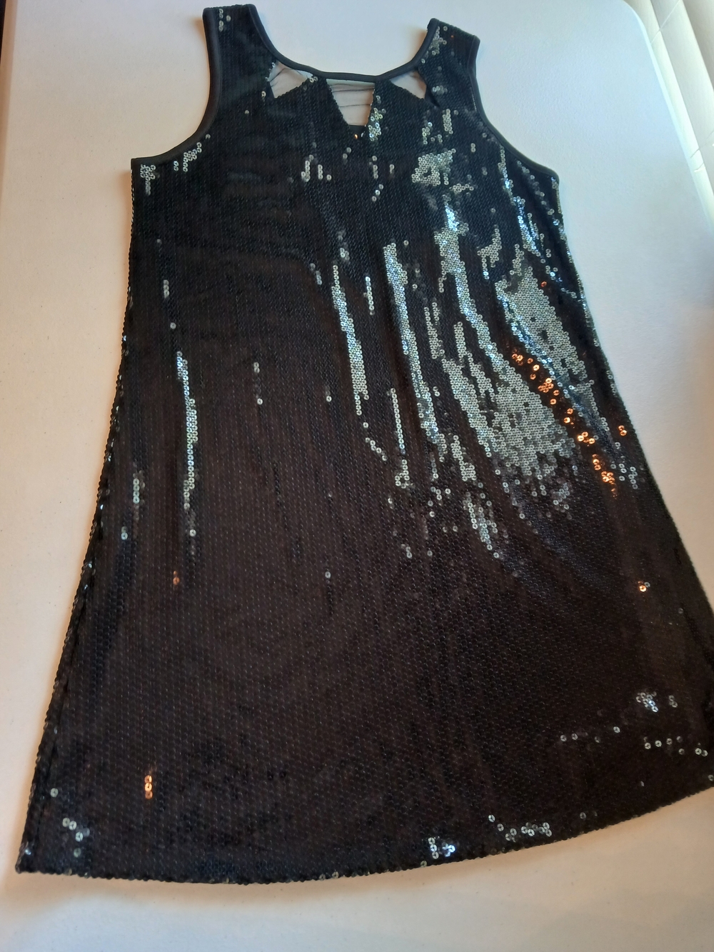 Olsenboye Black Sequin Tank Dress Size Medium. By Mary Kate And Ashley Olsen.